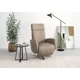 TV-Sessel SIT & MORE "Grenoble, inkl. Kopfteilverstellung", grau (taupe), B:71cm H:110cm T:82cm, Sessel, wahlweise mit 2 Motoren, Akku & Aufstehhilfe