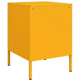 vidaXL Nachttisch Senfgelb 36x39x50,5 cm Stahl