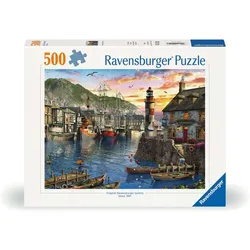 Ravensburger Puzzle 12000212 - Morgens am Hafen - 500 Teile Puzzle für Erwachsene und Kinder ab 10 Jahren