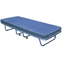 Dmora Klappbett Venera, Feldbett mit 15 Lattenrosten, inklusive Matratze, platzsparendes Bett, 100% Made in Italy, Anthrazit, Schutzhülle auf Anfrage