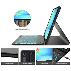 TECH-PROTECT SC Pen + Tastaturhülle für Samsung Galaxy Tab S10 FE+ 13.1 Schwarz