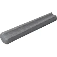 hanit® Kunststoff Palisaden mit Hohlprofil, Gartenpalisaden mit 60cm Höhe, Ø11cm, grau (25 Stück)