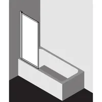 Kermi Vario 2000 Faltwand 1-flügelig V2FW10651422K 70,1-71,7x140cm, weiß, Kerolan Perl