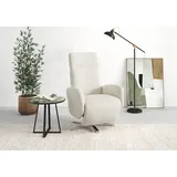 sit&more TV-Sessel Grenoble Polyester 71 x 110 x 82 cm Beige mit Kopfteilverstellung