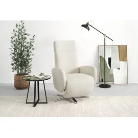 sit&more TV-Sessel Grenoble Polyester 71 x 110 x 82 cm Beige mit Kopfteilverstellung