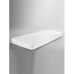 Spannbettlaken DORMISETTE Gr. 4, weiß, B:180cm L:200cm, Molton, 100% Baumwolle, Laken