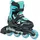 Rollerblade Microblade Schwarz/Light Blue 28