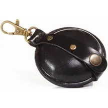 Mika Schlüsselanhänger / Kleingeldbörse klein Sattelleder 7cm schwarz
