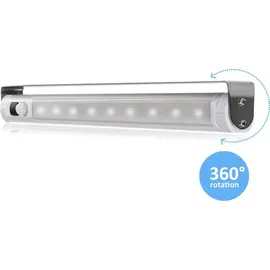 Maclean Brackets Maclean MCE166 Unterbauleuchte Küchenlampe LED SWD mit PIR 120 Grad Bewegungsmelder 360° Grad rotierbar