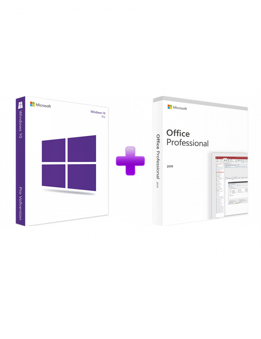 Microsoft Windows 10 Professional + Office 2019 Professional (Bundle)