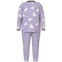 NAME IT Mädchen Nmfnightset Pastel Lilac Horse Noos Hose, Pastel Lilac, 86-92 EU - 86-92
