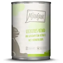 MjAMjAM 6x400g Rind an Kürbis mit Hühnerleber