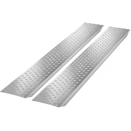 Tectake tectake® Auffahrrampen, 2er Set, rutschfeste, perforierte Oberfläche, 160 x 23 x 4,5 cm