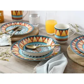 CreaTable Soleil Kombiservice 16-tlg. 4 Personen Sonnenmotiv bunt