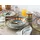CreaTable Soleil Kombiservice 16-tlg. 4 Personen Sonnenmotiv bunt