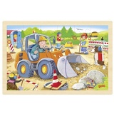 GoKi 57411 - Einlegepuzzle Baustelle