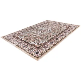 OBSESSION Teppich OBSESSION "Isfahan 740", beige, B:40cm H:11mm L:60cm, Polyester, Teppiche, Teppich, Orient-Optik, ideal im Wohnzimmer & Schlafzimmer