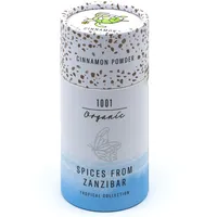 1001 Organic Zimt-Pulver 40g, frischer Zimt aus den tropischen Wäldern Sansibars, Gewürze Zimtpulver Cinnamon Zimt aus Zimtstangen gemahlen, Cinnamomum Verum, zum backen & würzen