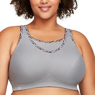 Glamorise Damen 1066 Sports Bra, Grau, 95G EU - 95G