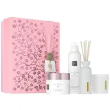 The Ritual of Sakura Large Gift Set 2024 =  Candle 140g + Fragrance Sticks 70ml + Foaming Shower Gel 200 ml + Body Cream 200 ml