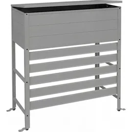 MCW Aluminium Verkleidung für Klimaanlage/Wärmetauscher MCW-P94 110x96x43cm Grau