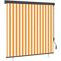 VidaXL Außenrollo 160x250 cm Weiß und Orange