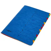 Pagna Ordnungsmappe Easy 12 Fächer, 1-12) blau,