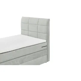 Uno Boxspringbett mit Bettkasten ¦ grau ¦ Maße (cm): B: 103 H: 113