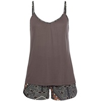 LASCANA Damen Shorty braun-gemustert Gr.32/34
