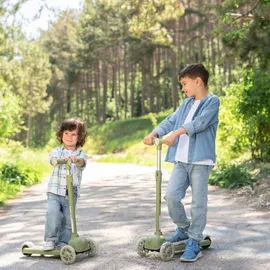 Lorelli JETSTER 3-Rad Kinder-Scooter Grün/Weiß