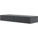 Selsey Schminktisch Makeup Tisch Frisiertisch Hängend Kosmetiktisch 110 cm Mit Schubladen, Schwarz