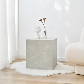[en.casa] Ellelu Taupe Marmoroptik 45 x 40 x 40 cm