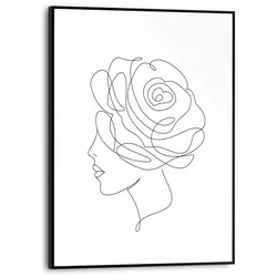Poster REINDERS "Zeichnung", schwarz (farbe bild(er): schwarz, weiß), B:30cm H:40cm T:1,6cm, MDF, Bilder