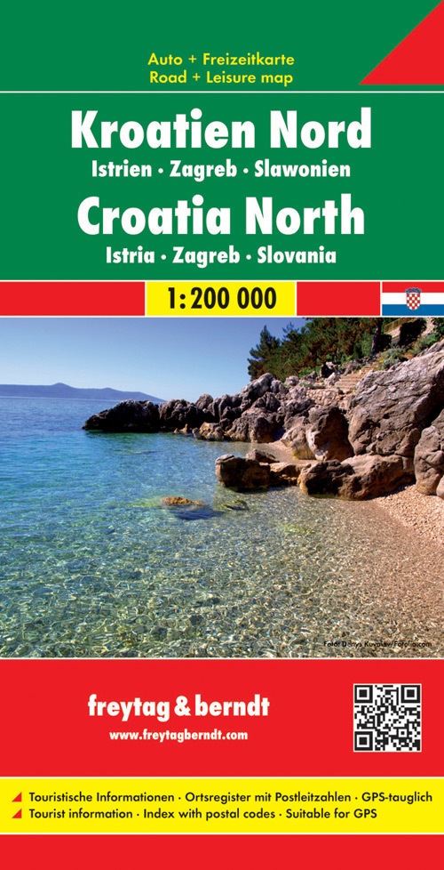 Freytag & Berndt Autokarte Kroatien Nord. Hrvatska Sjever. Kroatie Noord  Karte (im Sinne von Landkarte)