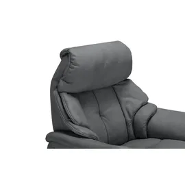 HIMOLLA Relaxsessel 4217 Leder 96 x 109 x 91 cm Grau mit Kopfteil