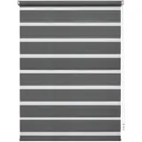 GARDINIA Doppelrollo EasyFix 45 x 150 cm Anthrazit