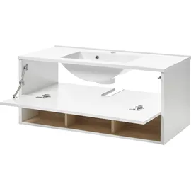 PLACES OF STYLE »Studio Line, Waschtisch inkl. Waschbecken, modernes Design« in zwei Farben verfügbar, ausreichend Stauraum