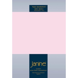 JANINE Topper-Spannbetttuch 5001 Jersey 90 x 200 - 100 x 220 cm zartrosa