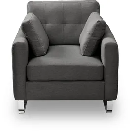 MID.YOU 1,5-Sitzer-Sofa Hera Grau