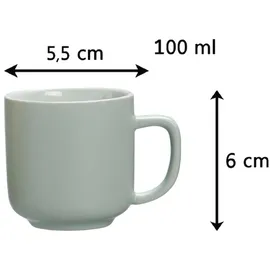 Ritzenhoff & Breker Jasper Espressotasse 0,1 l Mint 4 St.