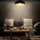 B.K.Licht Deckenlampe E27 1-flammig rund schwarz-gold Ø39,5 cm H: 17,5 cm