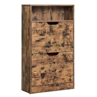 VASAGLE Schuhregal 60 x 102 x 24 cm braun