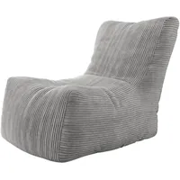 Mirjan24 Sitzsack, Grau, Rechteckig, 80x90x100 cm, Wohnzimmer, Hocker, Sitzsäcke,