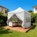 Konifera Faltpavillon Valencia Lux 3 x 3 m inkl. 4 Seitenteile Weiß