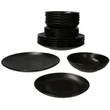 Mambocat Panther Tellerset 18-tlg. schwarz