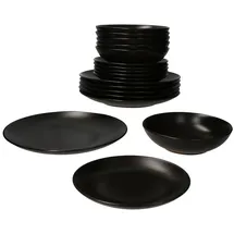 Mambocat Panther Tellerset 18-tlg. schwarz