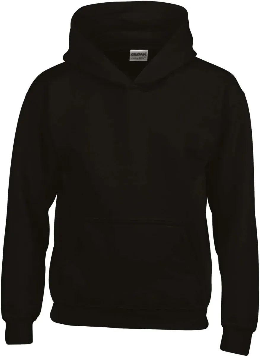 Gildan Kinder Heavy Blend Classic Fit Youth Hooded Sweatshirt Hoodie 18500B black M (140/152)