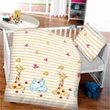 BestLivings Kinder Bettwäsche (100x135cm / 40x60cm) - Elefant & Giraffe
