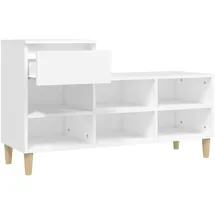 vidaXL Schuhregal 102 x 36 x 60 cm weiß