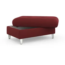 sit&more Hocker Marano 102 x 43 x 67 cm Polyester Rot
